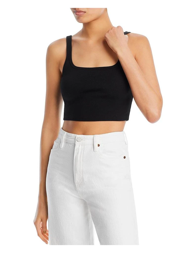 AG Jeans Womens Ribbed Ribbed Knit Cropped 1
