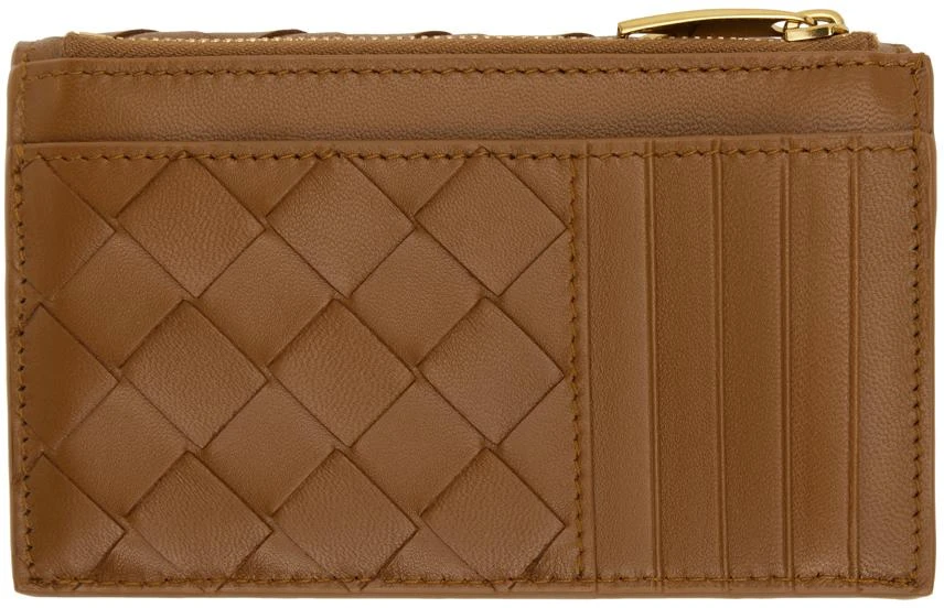 Bottega Veneta Tan Andiamo Zippered Wallet 2