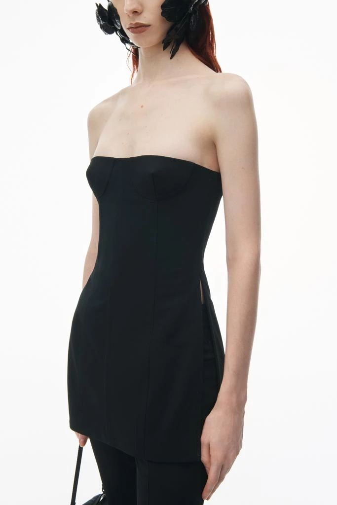 Alexander Wang Strapless Corset Top with Side Slits 3