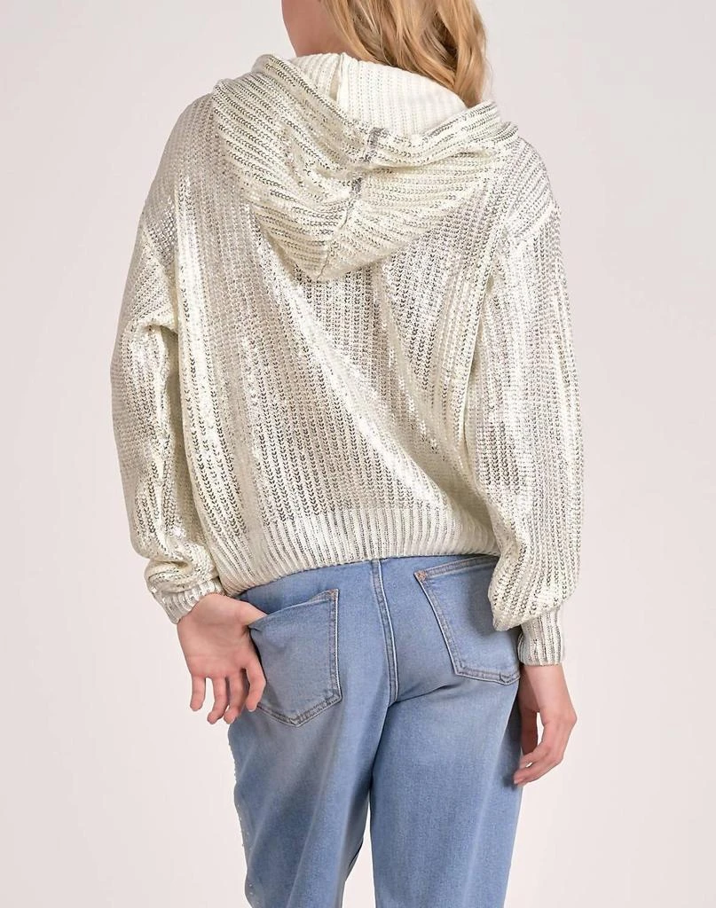 Elan Elan - Metallic Sweater Hoodie 2