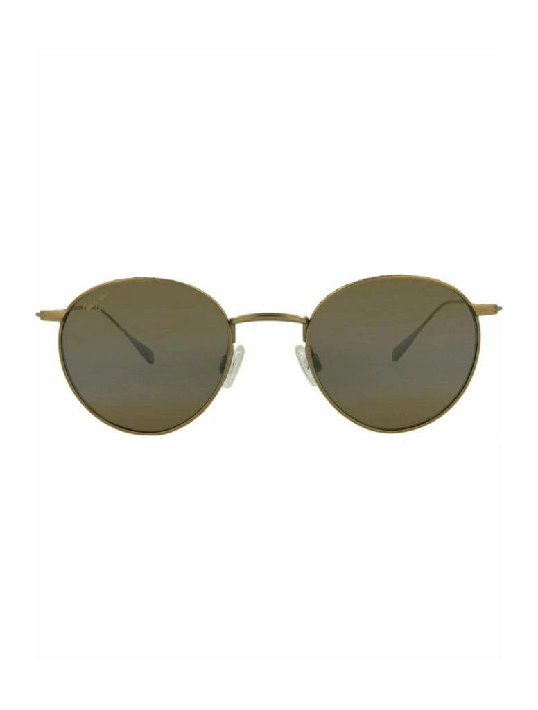 Maui Jim Round-Frame Titanium Sunglasses 1