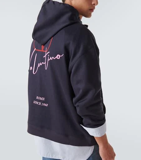 Valentino Logo cotton-blend jersey hoodie 5