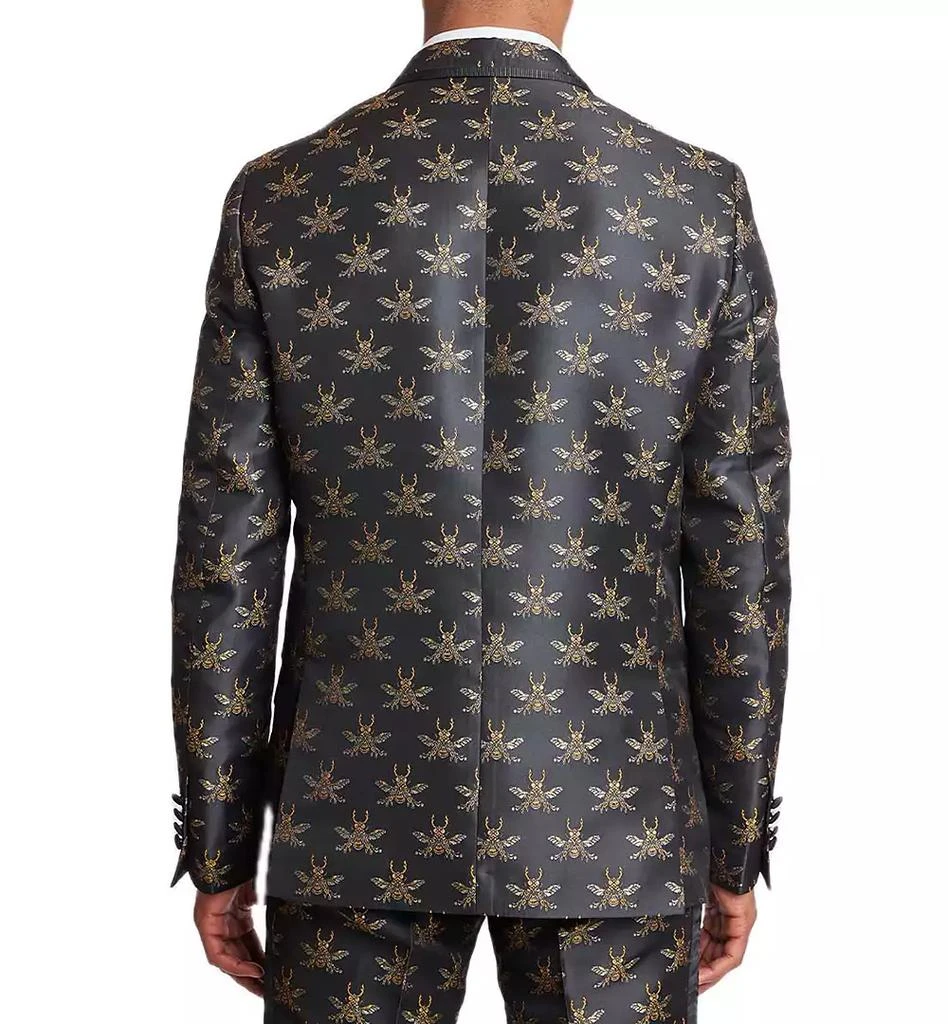 Paisley & Gray Men's Grosvenor Slim Fit Bee Print Tuxedo Jacket 2
