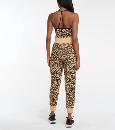 Adam Selman Sport High-rise leopard-print sweatpants 3