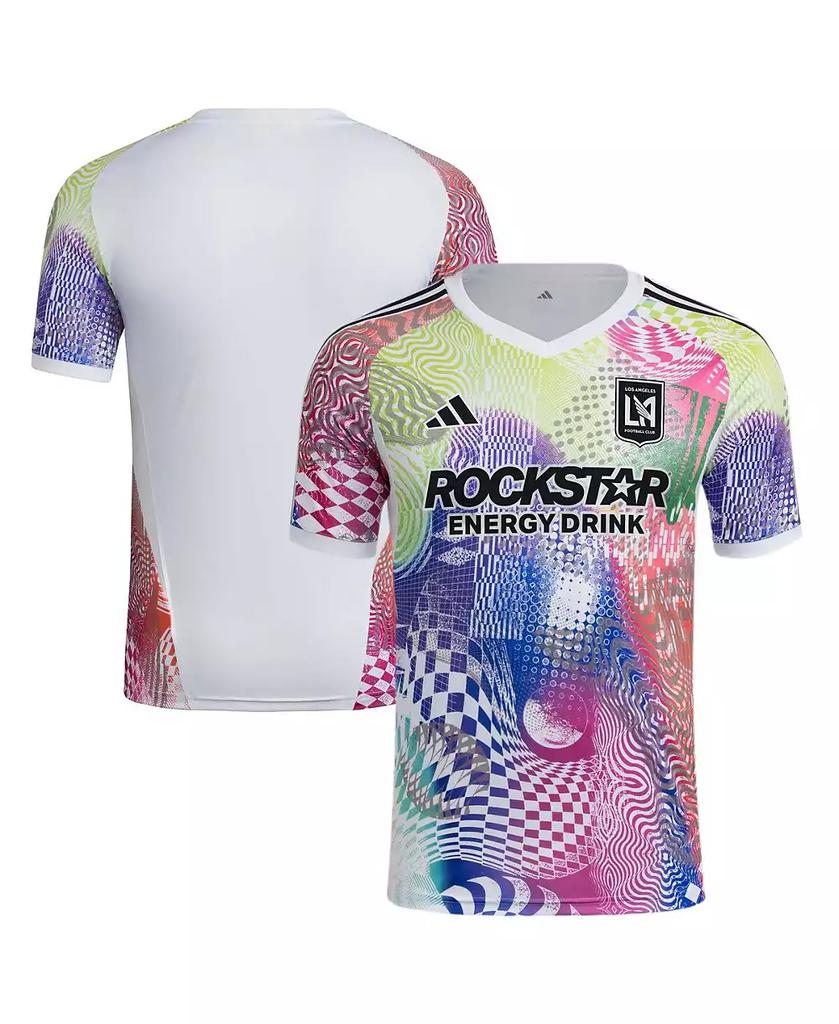 Adidas Men
s White LAFC 2025 Pride Pre-Match Jersey