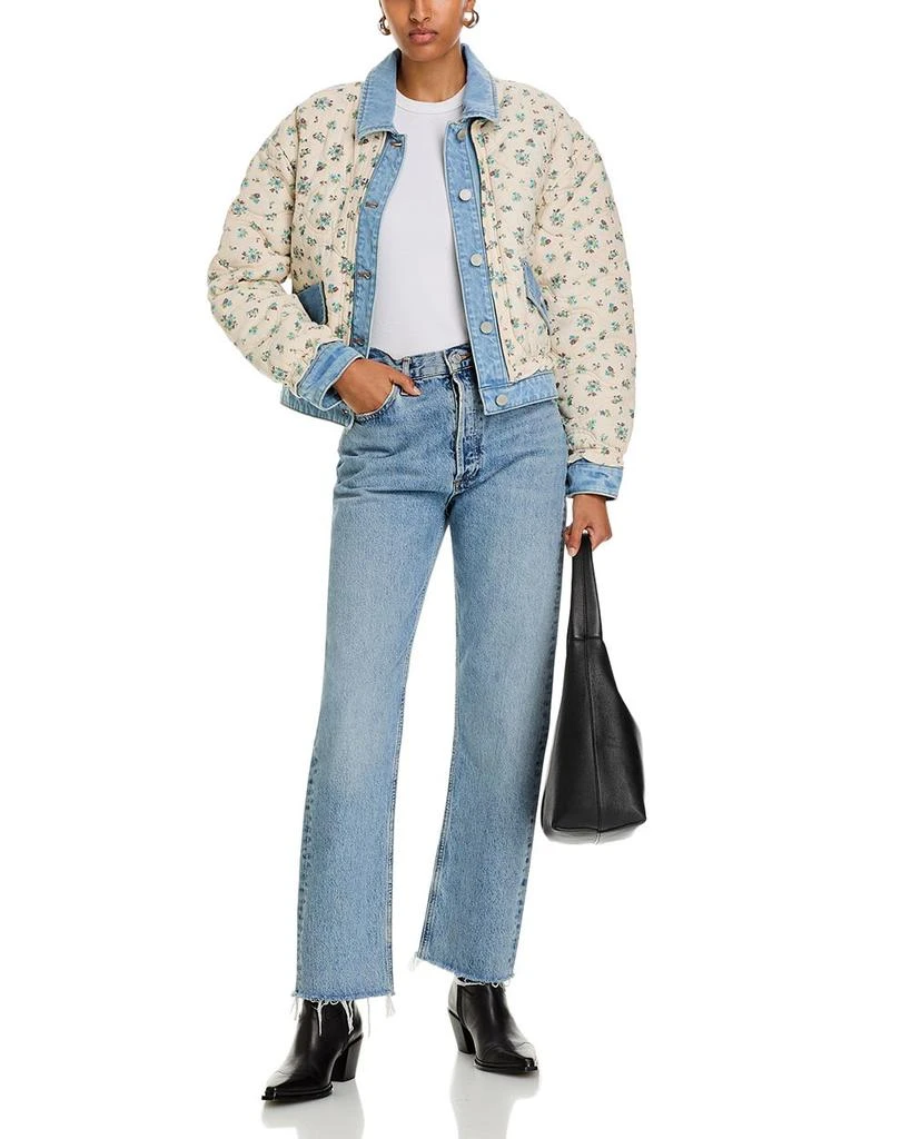 Blank NYC Quilted Floral Denim Jacket 2