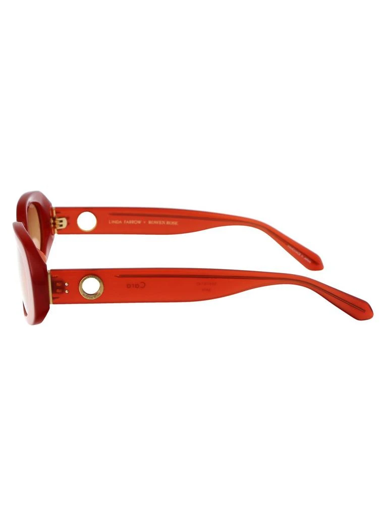 Linda Farrow Linda Farrow X Rowen Rose Cara Oval Frame Sunglasses 3