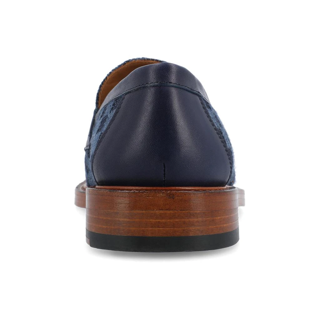 TAFT The Fitz Loafer in Blue Check 3