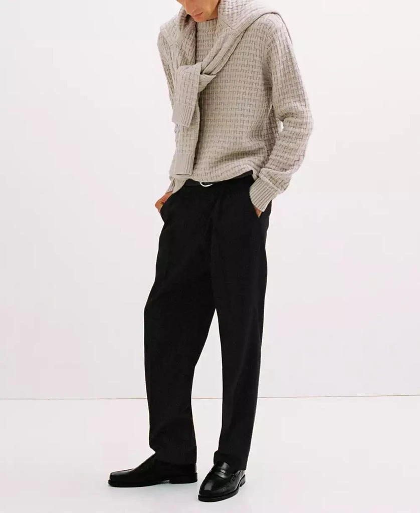Mango Men's Crossed-Knit Sweater 10