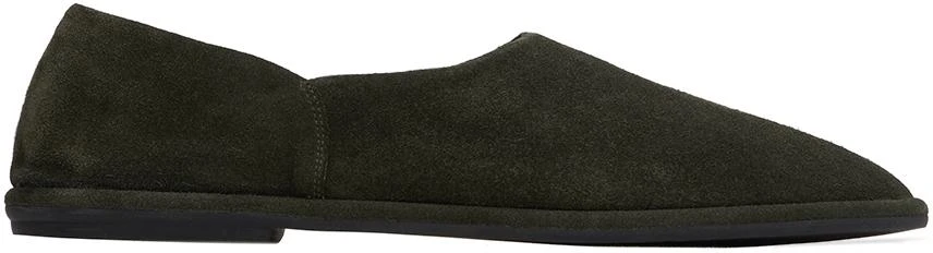 The Row Green Canal Slip-on Loafers 1