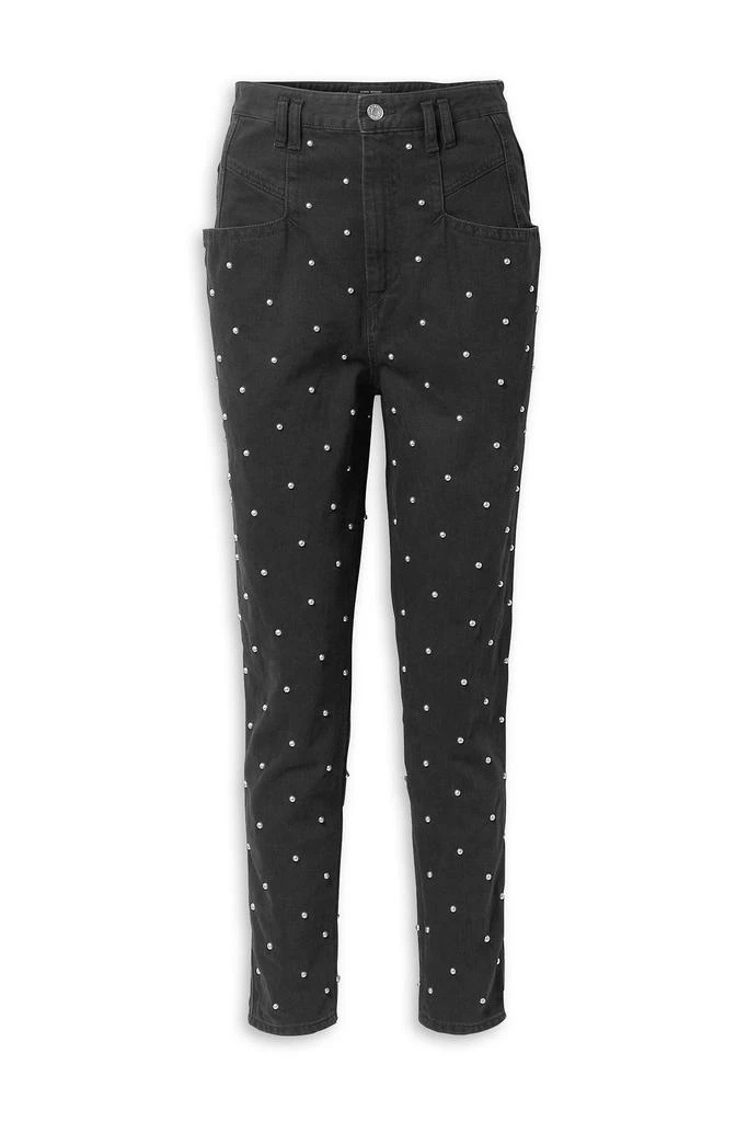 Isabel Marant Studded high-rise tapered jeans 1