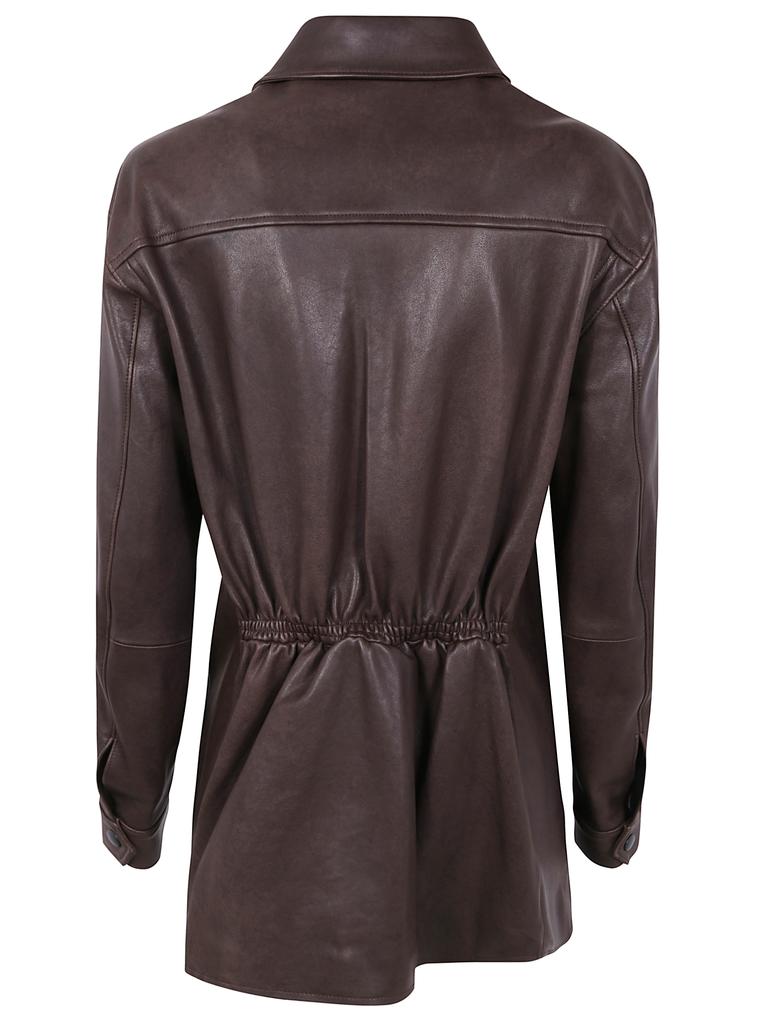 LAMB LEATHER LONG ZIP BLOUSON – On Sale Now with Up to 33% Off