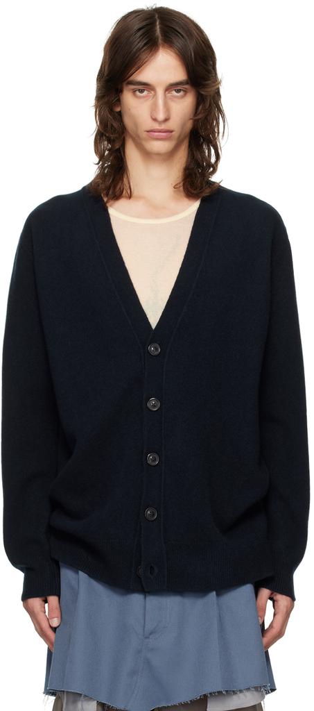 Maison Martin Margiela - Cardigan ⑭ Navy MAISON MARGIELA MAISON MARGIELA Sweaters and Sweatshirts