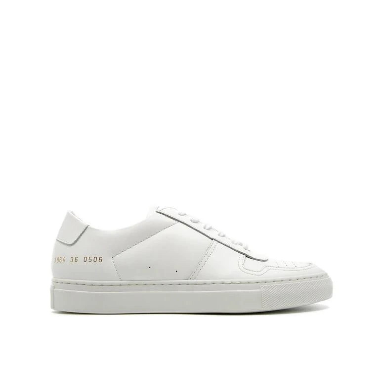 Common Projects Open Box - Common Projects Ladies White Leather BBall 90 Low-Top Sneakers 1