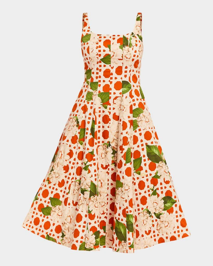 Mestiza New York Yvette Reversible Square-Neck Midi Dress 1