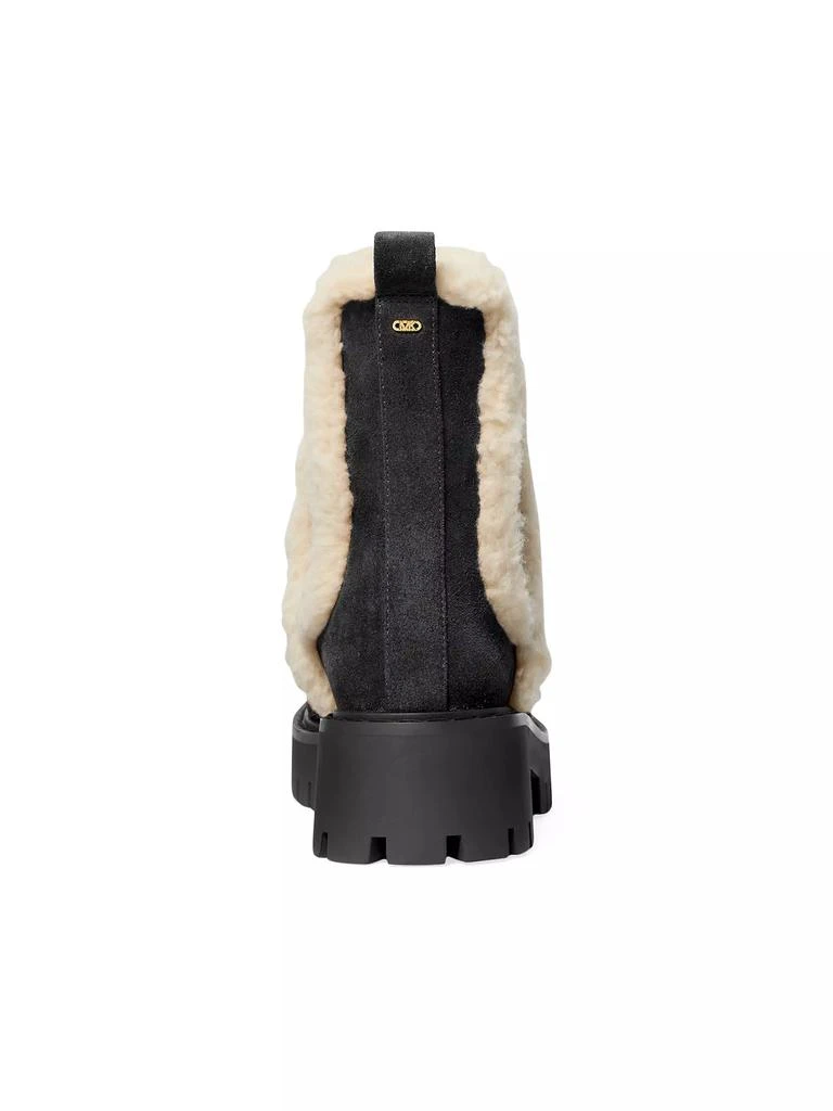 Michael Kors Asher Sherpa-Trimmed Suede Booties 3