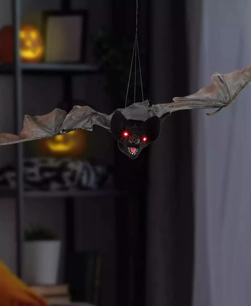 Northlight 48" LED Lighted and Animated Halloween Bat with Moving Wings 6