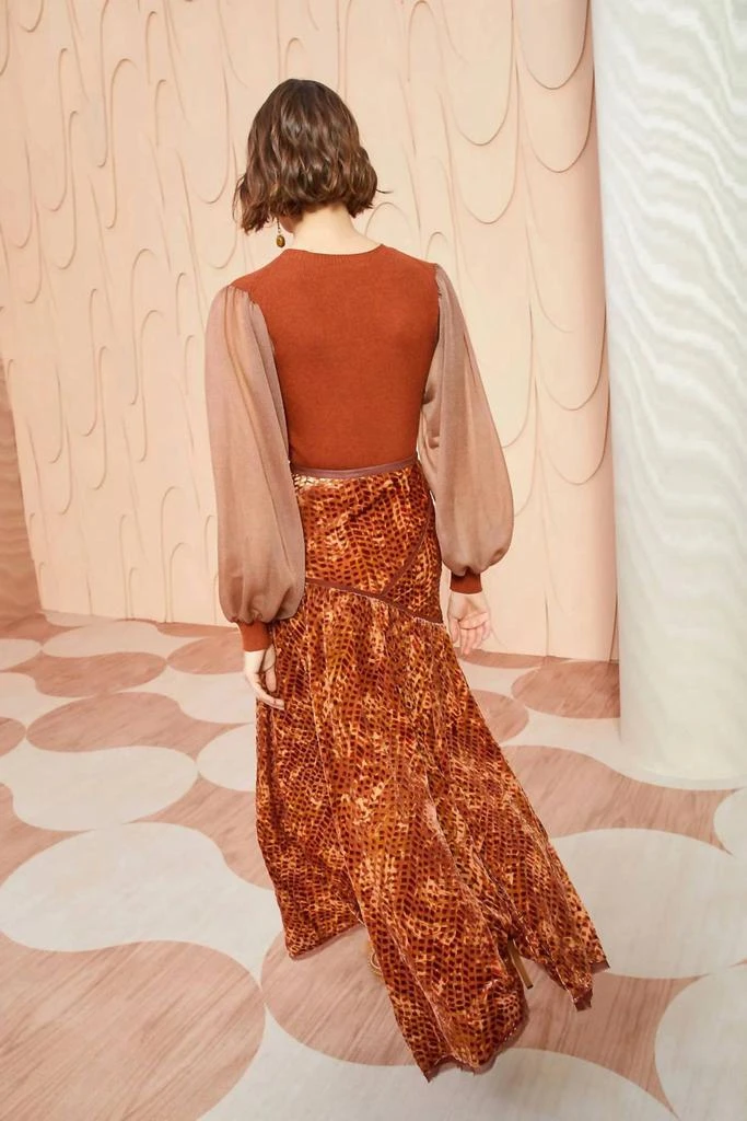 Ulla Johnson Willa Skirt In Sienna 3