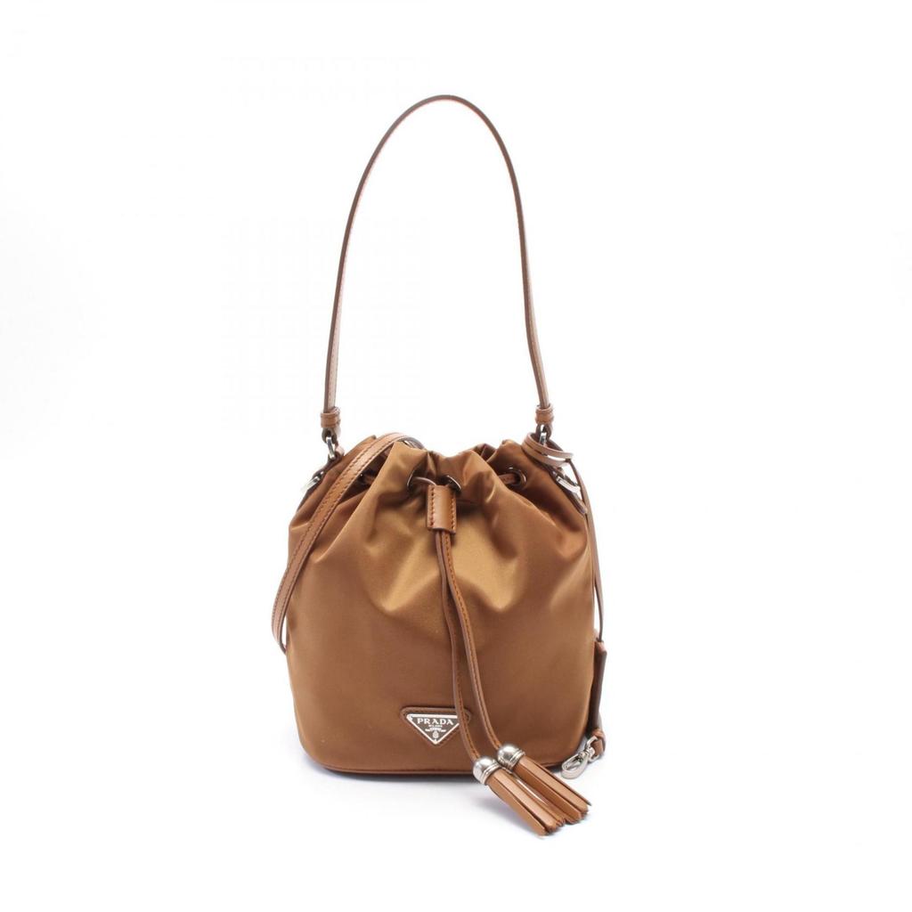 トートバッグ PRADA ORANGE RE-NYLON LARGE RE-EDITION 1978 SHOPPING BAG Cork Beige Prada Re-Edition 1978 large Re-Nylon and Saffiano