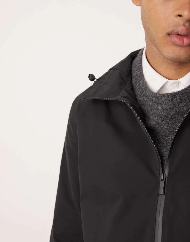 Calvin Klein Calvin Klein Tech twill hooded jacket in ck black 3