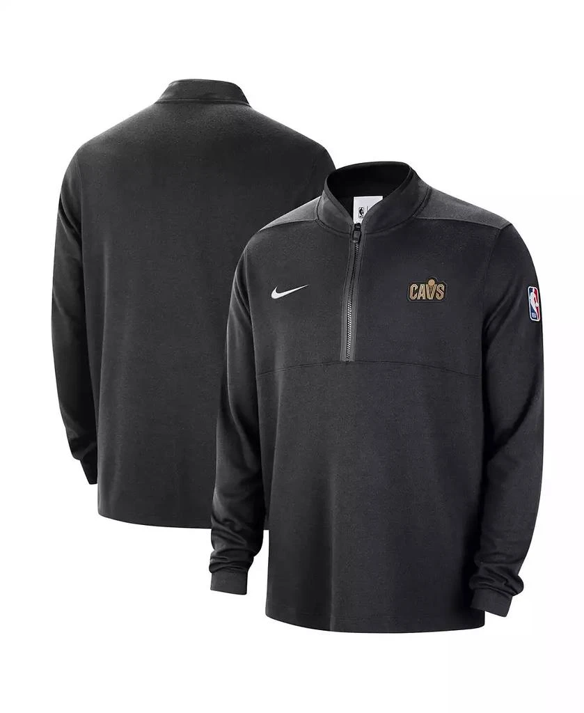 NIKE Men's Black Cleveland Cavaliers 2024/25 Courtside Performance Half-Zip Top 1