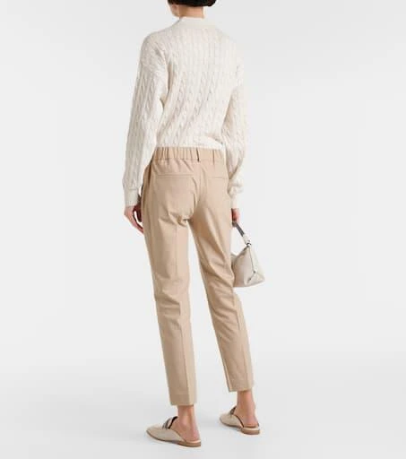 Brunello Cucinelli Cotton-blend twill chinos 3