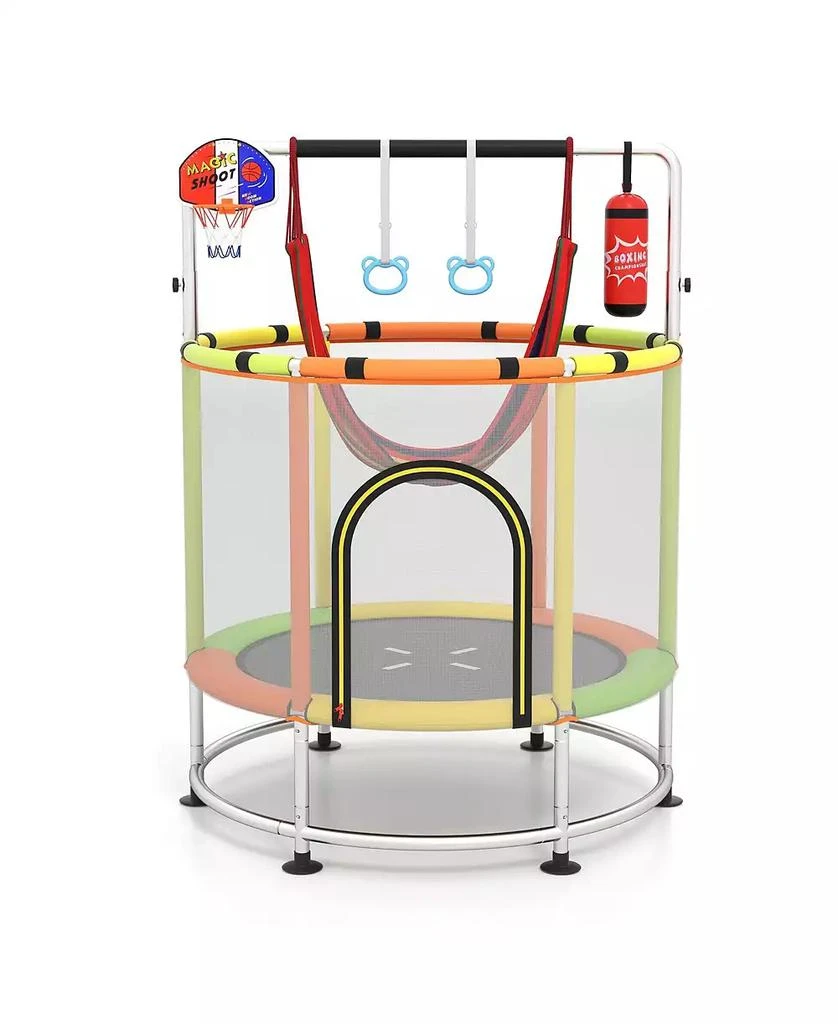 Mecale 55" Kids Trampoline Gift for for 3-6 Years Old Boys and Girls