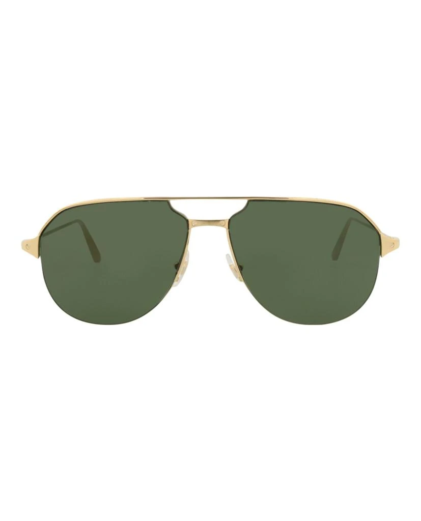 Cartier Aviator-Frame Metal Sunglasses 1