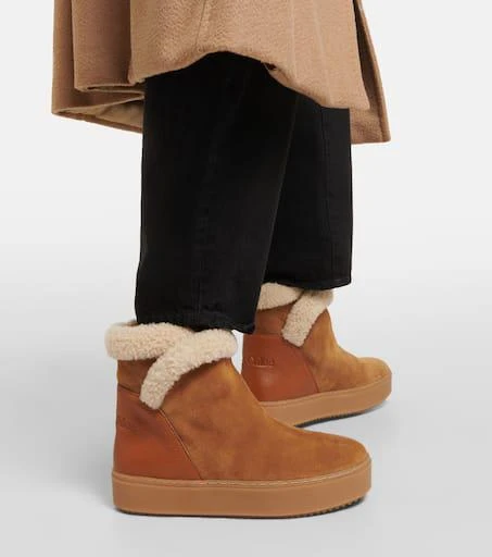 See by Chloé Juliet shearling-lined suede ankle boots 4