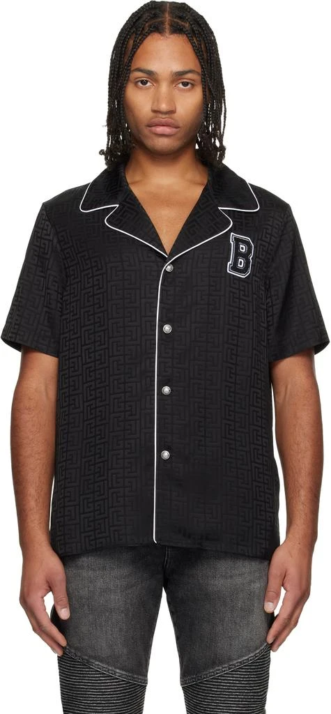 Balmain Black 
Balmain Varsity
 Pyjama Shirt 1