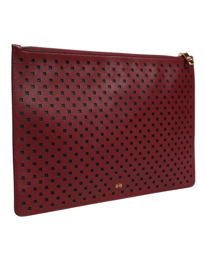 Dolce & Gabbana Logo Embellished Men Zip Flat Pouch Men's Bag