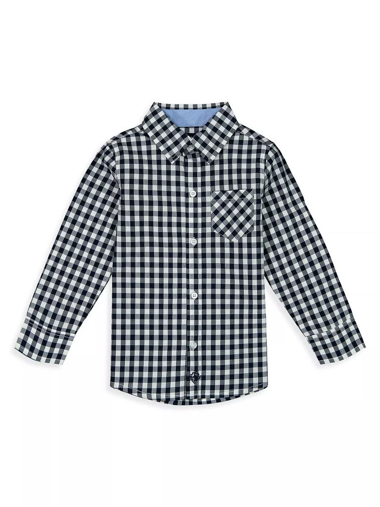 Andy & Evan Boy's Gingham Button-Up Shirt 1