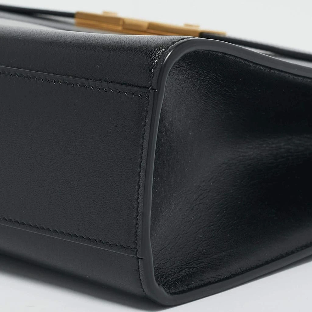 Yves Saint Laurent Saint Laurent Black Leather Medium Manhattan Flap Shoulder Bag 13