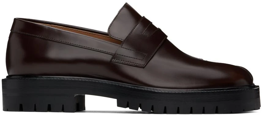 MAISON MARGIELA Brown Tabi Loafers 1