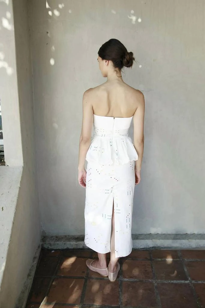 Project Adamo - Bespoke Rummi Dress  On Sale Now with Up to 34% Off |  Discover Exclusive Deals & Savings at BeyondStyle  Authentic Project Adamo  women > dresses > midi|1336710309|clothing|dresses|midi|patterned|white| women