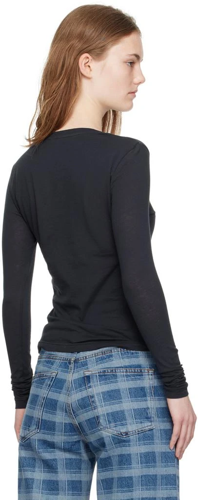 Molly Goddard Navy Karina Long Sleeve T-Shirt 3
