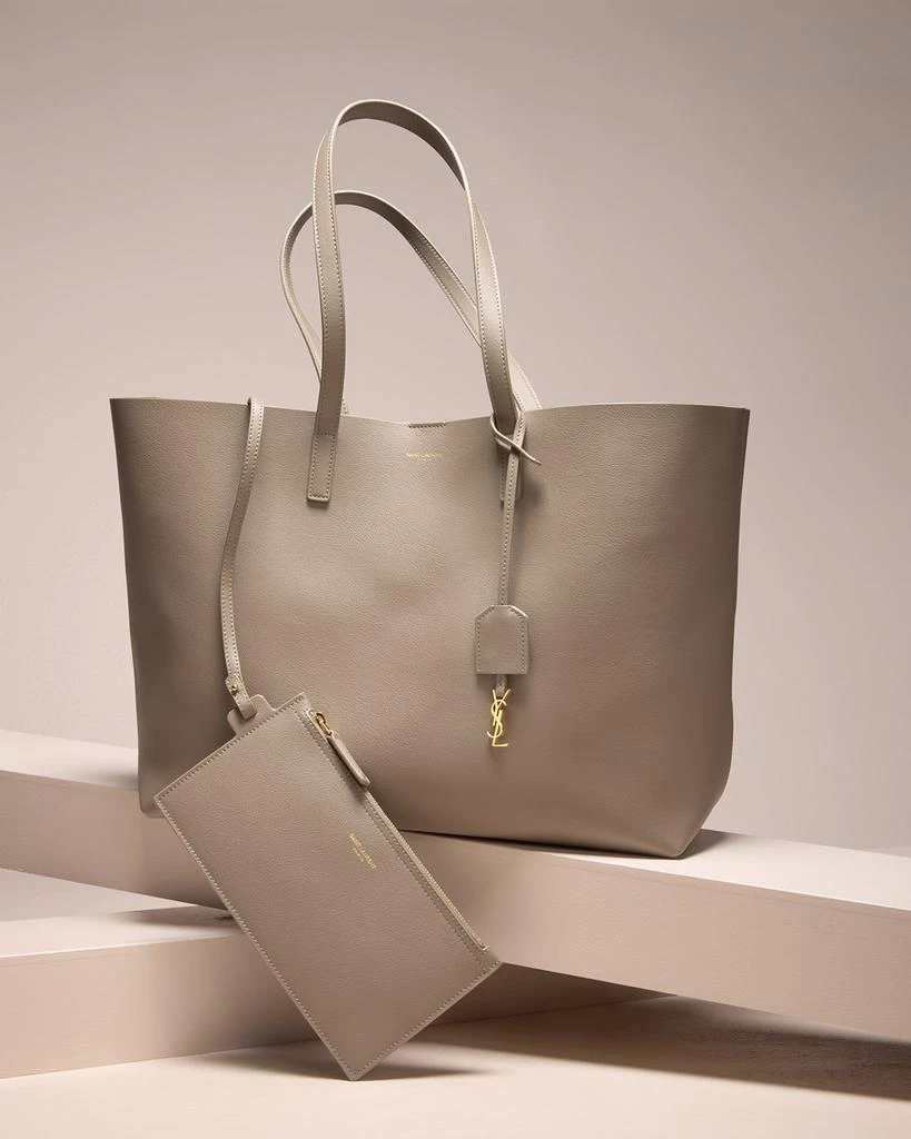 Yves Saint Laurent Shopping Bag East-West Tote in Smooth Leather 2