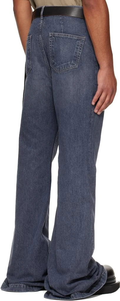 Rick Owens Blue Concordians Bolan Bootcut Jeans 3