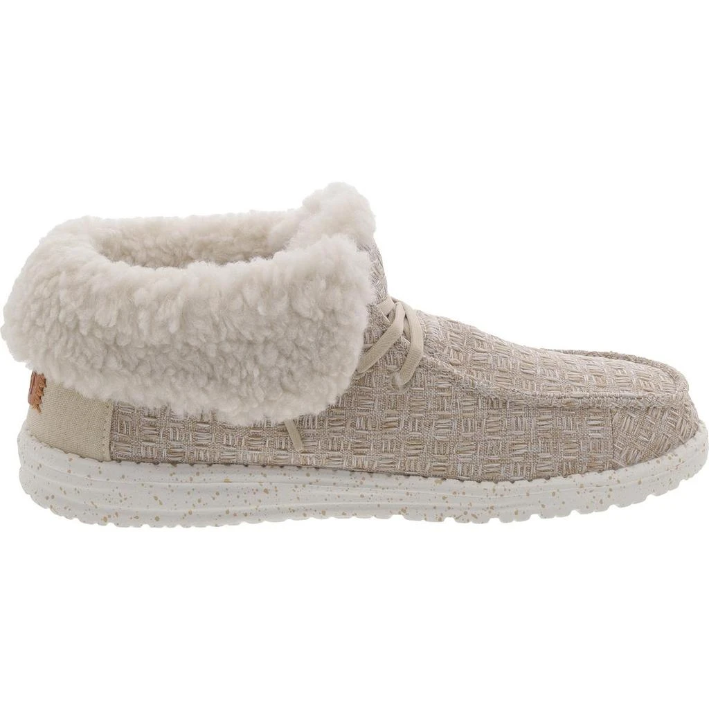 Hey Dude Wendy Fold Stitch Womens Faux Fur Cozy Casual And Fashion Sneakers 2