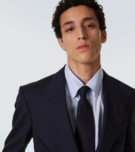 Thom Sweeney Silk grenadine tie 3