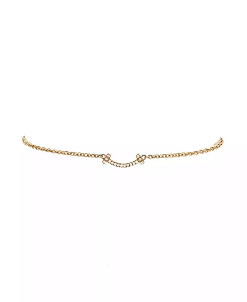 Pre-Owned Tiffany 
Co T Smile Chain Bracelet