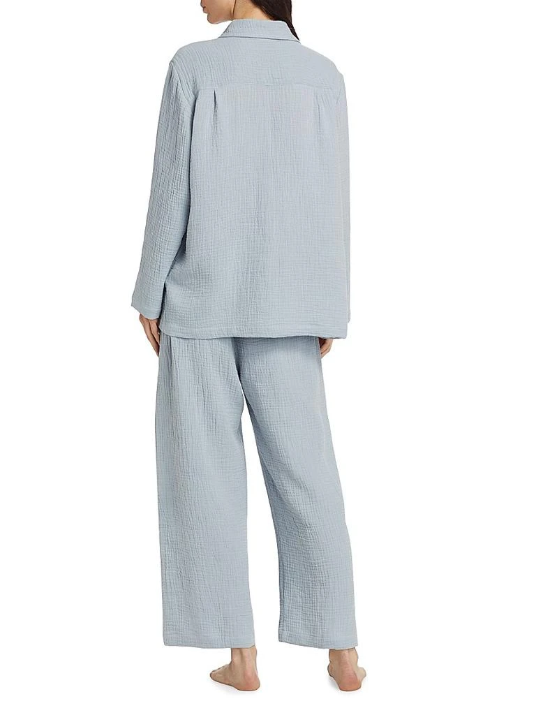 Pour Les Femmes Angel Cotton Gauze Long 2-Piece Pajama Set 5