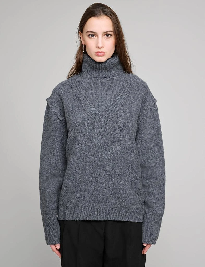 Pixie Market Oversized Wool Turtleneck Sweater 8