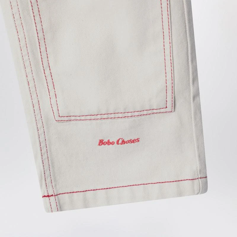 BOBO CHOSES Bobo Choses cream-colored trousers 3