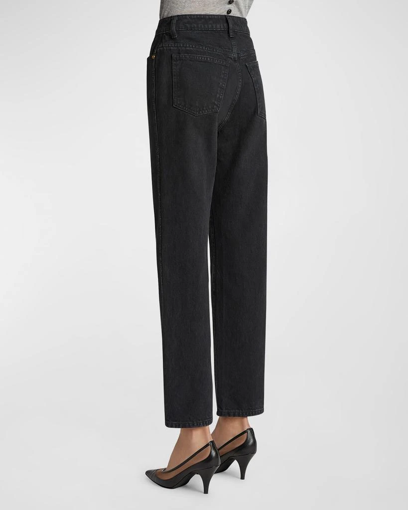 Khaite Abigail High-Rise Straight-Leg Ankle Jeans 4