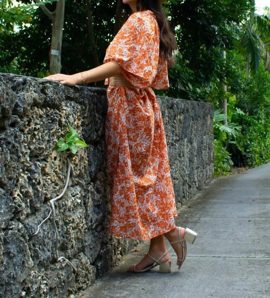 Venus Tropical Dress In Orange  On Sale Now with Up to 67% Off | Discover  Exclusive Deals & Savings at BeyondStyle  Authentic Guadalupe Design  clothing|dresses|women with Limited-Time Discounts, Free Shipping,