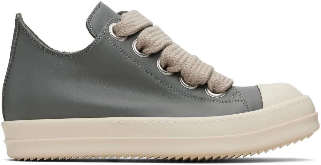 Rick Owens Gray Concordians Jumbolace Low Sneaks Sneakers 1