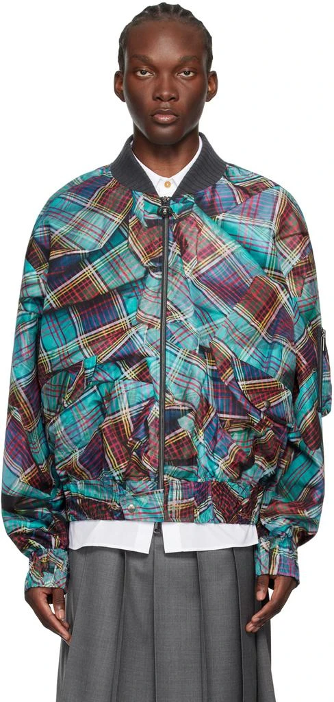 Vivienne Westwood Blue Bernardo Bomber Jacket 1