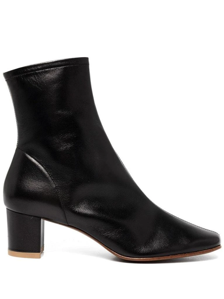 by FAR Sofia Black Leather Booties 1