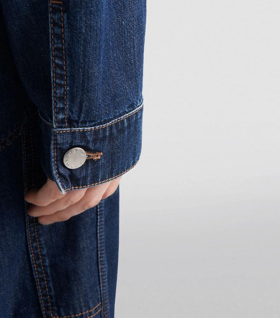 Prada Logo-Plaque Denim Jacket 4
